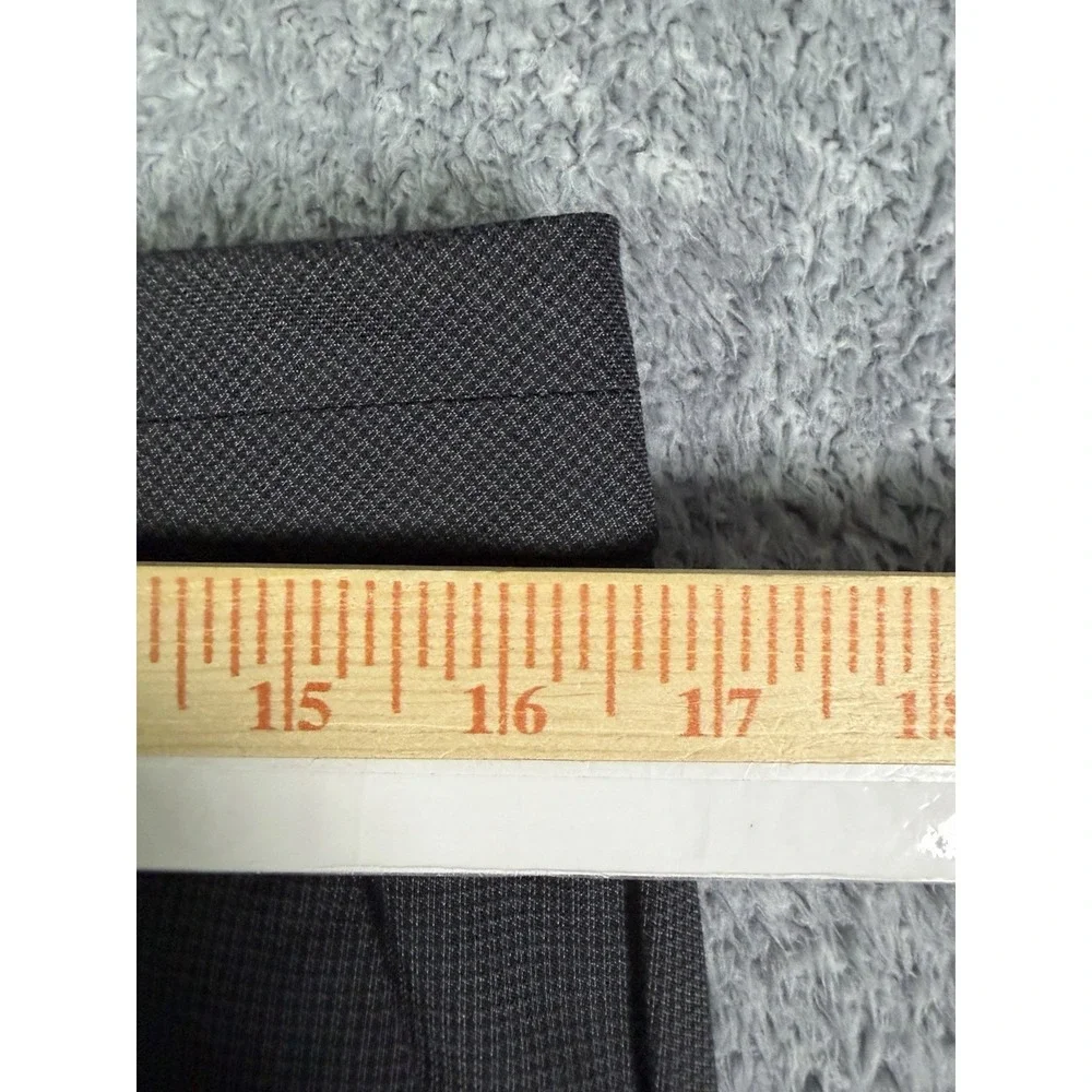 NWT Banana Republic Martin Fit Pants 10S Dark Gray Houndstooth Straight Leg Work